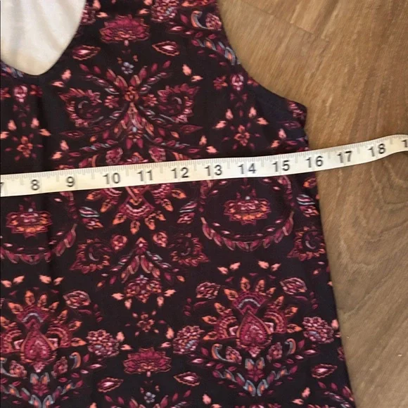 🥭 (4 for $15) MUDD Black and Pink Floral Dress - Picture 3 of 6